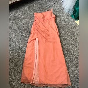 Coral/peach Azazie Bridesmaids Dress